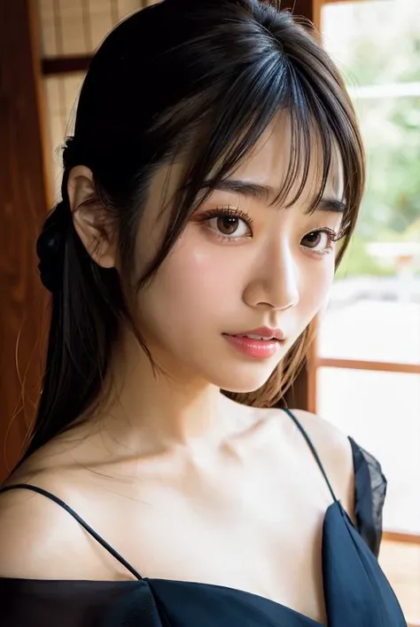 Best-quality, Masterpiece, Ultra-High-Resolution, (Photorealistic:1.4), Raw-Photo, Extremely-Details, Perfect-Anatomy, 1girl, -yeld, thost popular Japanese idol,  extremely cute face like a most famous Japanese idol, extremely beautiful big-black-eyes, extremely beautiful long-haired, extremely beautiful and extremely realistic skins, extremely beautiful lips, extremely beautiful long-eyelashes, (in room of Japanese-hot-spring-inn), (((completely drunk, stoned by drugs, feeling surprisingly-sexually-excited and amazing-sexual-pleasure))), detailed drinking-party, detailed room-of-Japanese-hot-spring-inn, detailed Japanese-YUKATA, detailed sexually-excited, detailed sexual-pleasure