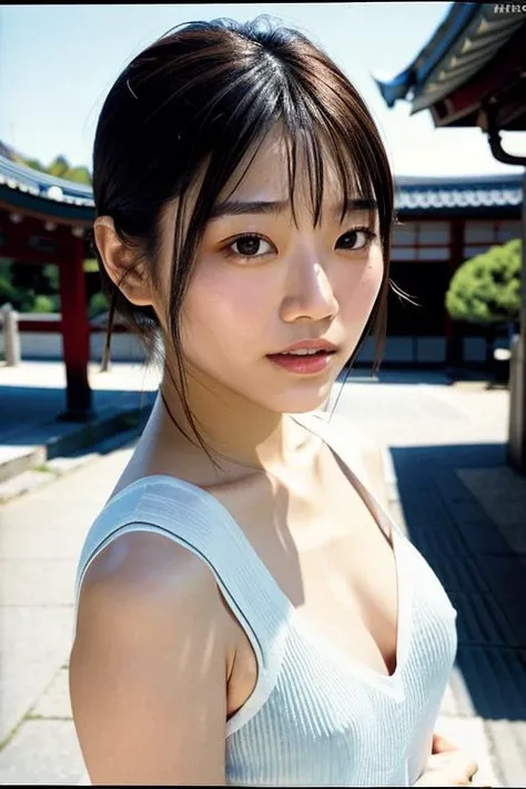 Fujifilm XT3,film grain,<lyco:saikakawakita01V1:0.8>,from front, japanese streets and public places background and and standing and A polaroid photo of (a japanese woman:1.2),saikakawakita01,<lyco:pornpolaroidphotoV1:0.7>,(face close-up:1.2),detailed facial features,wearing a beautiful dress,bangs,Smile naturally,detailed eyes,outdoor, (masterpiece:1.2) and (best quality:1.2) and (photorealistic:1.4) and (Realistic:1.4) and Detailed Skin Textures and detailed skin pores and high skin detail