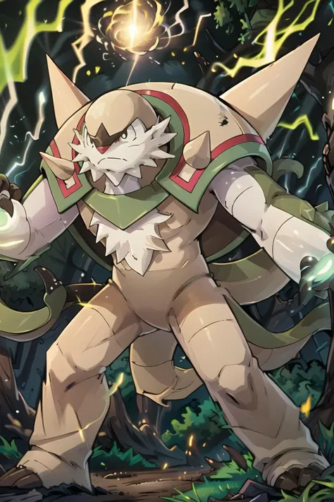 ((masterpiece,best quality)), absurdres,
<lora:Chesnaught_doomguy11111:0.8>, chesnaught, claws, stand, grass, forest, daytime, sunny,
dynamic pose,
<lora:Aura_v1:0.6>, Aura, energy, glowing, swirling energy