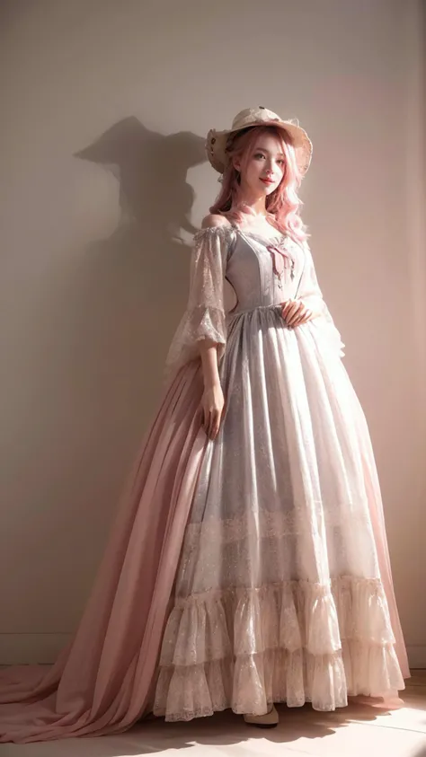 (Realistic),masterpiece,best quality,cinematic lighting,natural shadow,highest detail,professional photography,detailed background,depth of field,insane details,intricate,aesthetic,detailed face,subsurface scattering,looking at viewer,Dutch Angle,
wrenchrococodome,1girl,solo,photo of a cute girl,full body,light smile,charming,20yo,Faux Hawk Hair.Hair over one eye,Hot pink hair,Minimalist Black and White dress,Hanfu,Gingham,hat,hat flower,full body,Profile pose,
<lora:add_detail:1>,<lora:Better light:1>,<lora:wrenchrococodome:1>, sturdy, intricate, beautiful, sharp focus, cinematic, fine noble, dramatic ambient, professional, extremely detailed, stunning composition, magical atmosphere, perfect, full color, epic, best, spectacular, modern, contemporary, futuristic, shiny, glowing, rich, classic, glossy, amazing, colorful, surreal, pretty