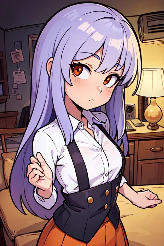 masterpiece,best quality,upper body,1girl,collared_shirt and flared_skirt as material3,色彩,illustrator \(medium\),relationship graph,long hair,small breasts,orange sclera,thinking,fisheye
Negative prompt: extra fingers, fewer fingers, bad-hands-5, by bad-artist, (bad eyes:1.2), (misfigured pupils:1.2), (bad clothing:1.3), (undetailed clothing:1.3), ng_deepnegative_v1_75t, verybadimagenegative_v1.3, (nonsensical backrounds:1.2), (bad backrounds:1.2), (bad shadows:1.2), (bad anatomy:1.1)verybadimagenegative_v1.3,
Steps: 20, Sampler: DPM++ 2M Karras, CFG scale: 5, Seed: 1511961703, Size: 512x768,