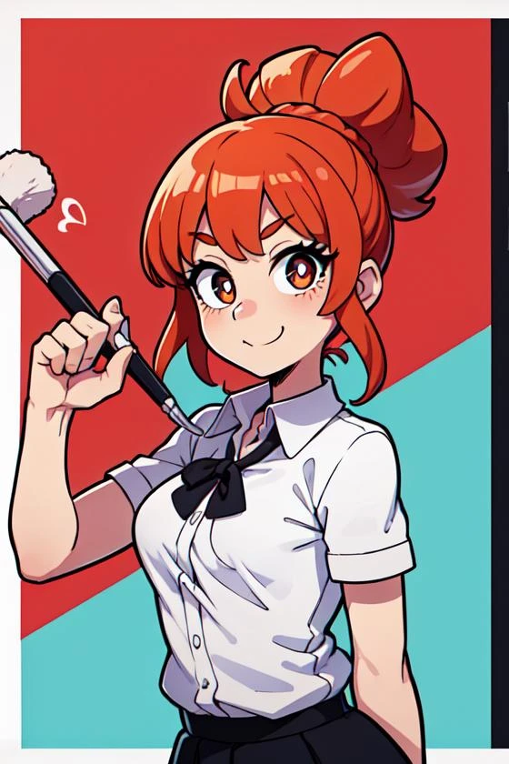 masterpiece,best quality,upper body,1girl,collared_shirt and flared_skirt as material3,色彩,brushpen \(medium\),border,topknot,small breasts,x-shaped pupils,:t,breast awe
Negative prompt: extra fingers, fewer fingers, bad-hands-5, by bad-artist, (bad eyes:1.2), (misfigured pupils:1.2), (bad clothing:1.3), (undetailed clothing:1.3), ng_deepnegative_v1_75t, verybadimagenegative_v1.3, (nonsensical backrounds:1.2), (bad backrounds:1.2), (bad shadows:1.2), (bad anatomy:1.1)verybadimagenegative_v1.3,
Steps: 20, Sampler: DPM++ 2M Karras, CFG scale: 5, Seed: 1511961698, Size: 512x768,