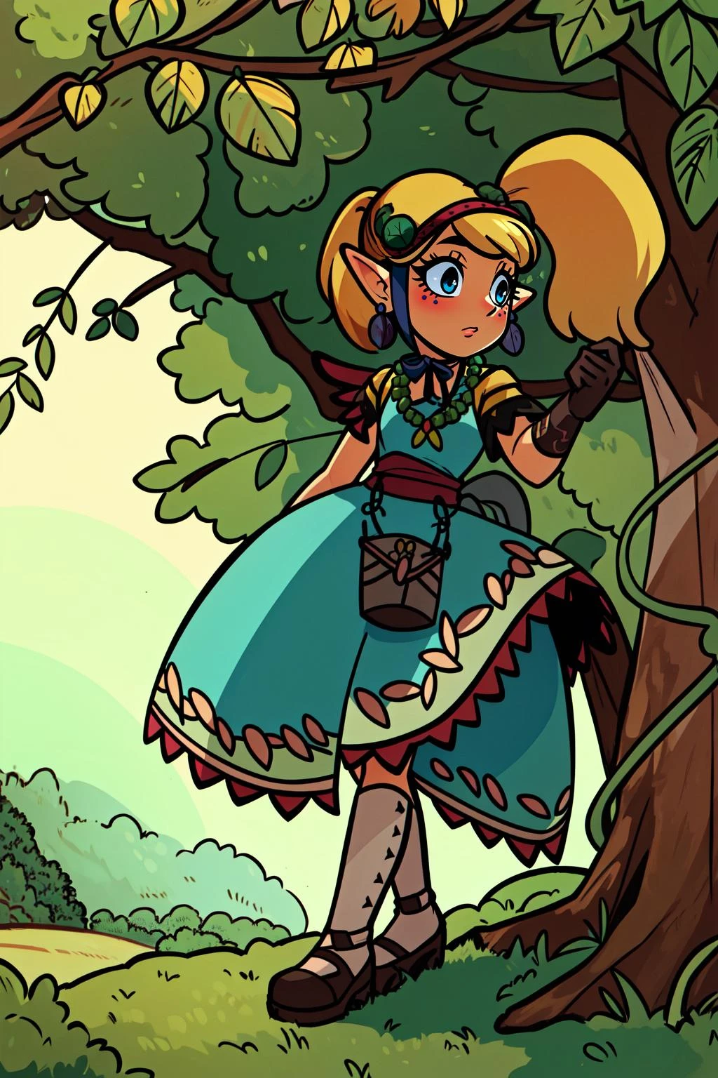 (masterpiece, best quality), intricate details,
1girl, <lora:Agitha_Zelda:0.8> Agitha_Zelda,
jungle, tribal, vines, canopy,