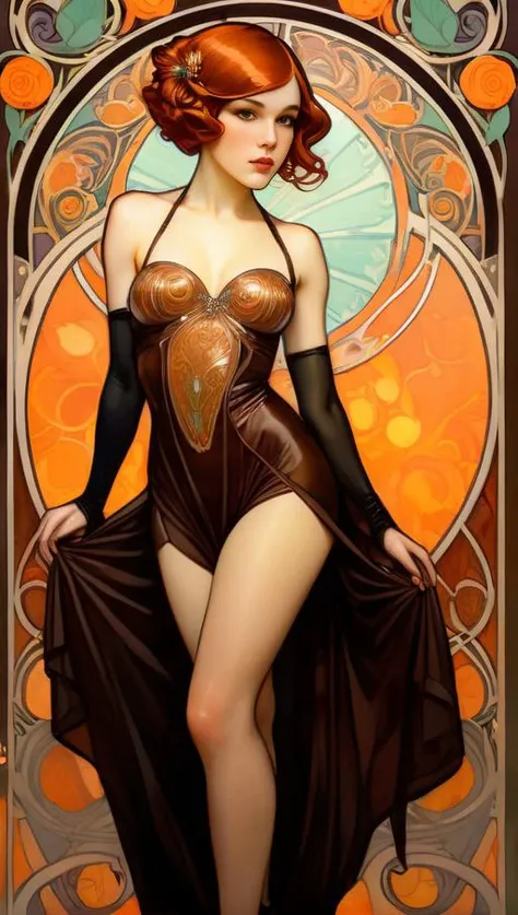 big booty nude 1960’s jugendstil psychedelic marblng pattern fantasy artwork by Gray Morrow and darren grealish (mushrooms, botanics)