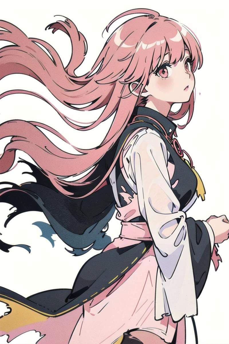 1girl,translucent, long hair,
(NSFW:0.65),soft,pink,torn,
wind,
simple white background,
masterpiece,
<lora:æç»+æç®+çº¿ç¨¿é£æ ¼_V1.0:0.2>, <lora:bianping:0.1>, <lora:NegStd3:0.75>, <lora:xrs2.0:0.5>,
