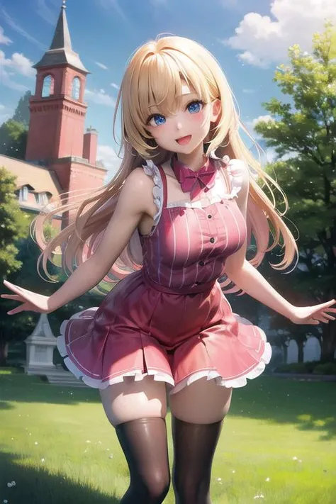 (best quality), [masterpiece], ((beautiful:0.75) cute girl:0.75), [clear and clean] pixiv (illustration),  <lora:MagicLoRA3D:0.6>
