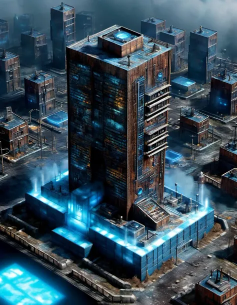 microverse Silent Hill township built inside the remains of the galaxy coloured playstation 2 console with blue vertical stand it towers like a high rise building, with rising fog, deep shadows & unforgettable music i am finally... home. RAW lighting, sight beautiful, crisp, detailed, ultra detailed, intricate, complex, incredibly detailed, microscopic photo, photorealism <lora:sd_xl_offset_example-lora_1.0:1> <lora:add-detail-xl:1.3><lora:Microverse_Creator_sdxl:1.0>