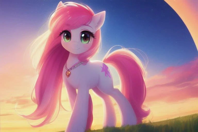 (A transparent pony), cute, adorable, (female), rendered, 8k quality, best resolution, masterpiece, wonderful render, round legs, adorable hooves, long hair, straight hair, distinct color ,radiant sky, sundown, night, stars, lights, photorealistic, best quality, unreal engine, universe, sun, (giant planet background: Saturn), floating, gliding, extreme render, A pony who is looking up at the sky, cute, adorable, female, rendered, 8k quality, best resolution, masterpiece, wonderful render, round legs, adorable hooves, long hair, straight hair, distinct colors
