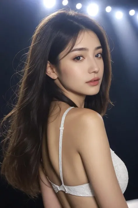 (masterpiece:1.2),best quality,high resolution,unity 8k wallpaper,(illustration:1),beautiful detailed eyes:,extremely detailed face,perfect lighting,photo_\(medium\),photorealistic,realistic,
from side, spot light, gigantic breasts, big ass, thin waist, black pantyhose, blonde medium straight hair, on stage, in crowd of people, 20 years old beautiful k pop idol, (Best quality, 8k, 32k, Masterpiece, UHD:1.2), official art, realistic, unity, 8k wallpaper, extremely detailed CG unity 8k wallpaper, Photo of woman, Amazing, garment open to the naked eye, ultra detailed, ultra high res, (realistic, photo realistic:1.37), high detail RAW color photo, professional photograph, an extremely delicate and beautiful, extremely detailed, finely detail, huge file size, extremely detailed beautiful girl, extremely detailed face, extremely detailed eyes, extremely detailed skin, extremely detailed fingers, extremely detailed nose, extremely detailed mouth, extremely detailed clothing, perfect anatomy, highly detailed background, realistic body, fair skin, shiny skin, good figure, realistic face, beautifully detailed eyes,<lora:InstantPhotoX3:0.3>,