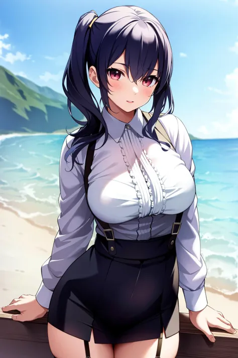 masterpiece, absurdres , 1girl,suspenders,<lora:Pola:0.6>,epic realistic, hyperdetailed