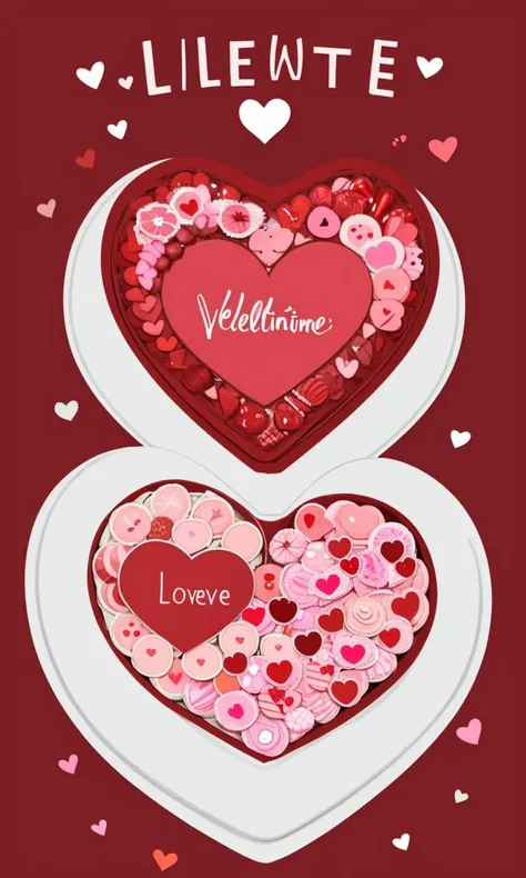 Vcards2024, valentine, simple background, love heart, cute, adorable, best quality, robot, love,