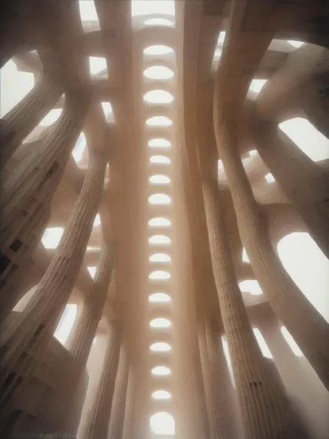 <lora:15PeterGric:1>a very tall building with a bunch of windows on it's side