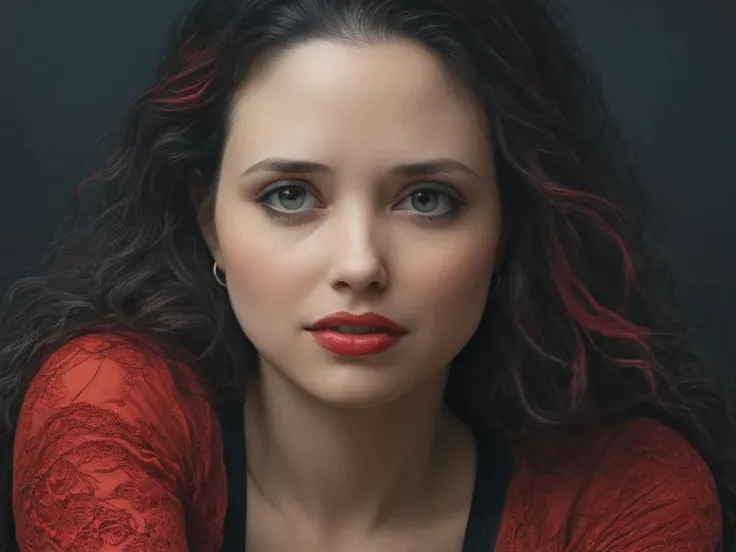 woman, black and red, Searching for love, album cover, dark, ultra hd, realistic, vivid colors, highly detailed, UHD drawing, pen and ink, perfect composition, beautiful detailed intricate insanely detailed octane render, artistic photography, photorealistic concept art, soft natural volumetric cinematic perfect light