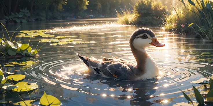 (masterpiece:1.2), best quality,PIXIV,
no humans, water, bird, animal focus, duck, pokemon (creature), open mouth, partially submerged, outdoors, solo, ripples, afloat
<lora:duck_20230805184525:0.8:1,1,1,1,1,1,1,1,1,1,1,1,1,1,0,0,0>