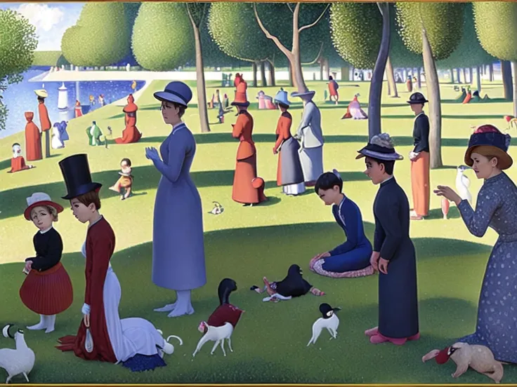 A Sunday Afternoon on the Island of La Grande Jatte by Georges Seurat