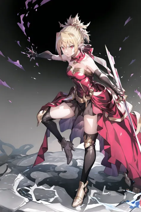 holding a sword, action pose, <lora:KnightT-17:1.1>, KnightT, <lora:RozalinD2:0.8>, RozalinD2, 1girl