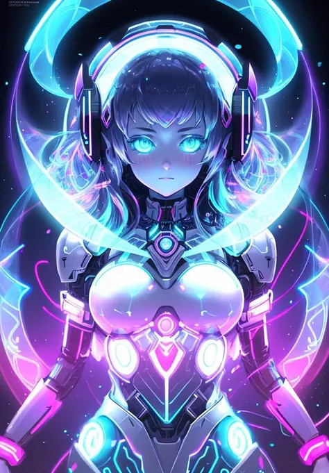(biorobot girl:1.2),cute face,long hair,frilly hairstyle,(full),white glass dress,torso,body,sfw, digital painting, artstation, illustration, concept art,8k,ultra-detailed,highres,(best quality, masterpiece:1.2),(multicolor neon light:1.3),soft particles of fractal fire,volumetric lighting,focus,colorful,((extreme details)),glow,impossible figures,paradoxical art,paradox,impossible geometry,hypercube,Beautiful Psychedelic Trippy White Intricate Detailed Elaborate,