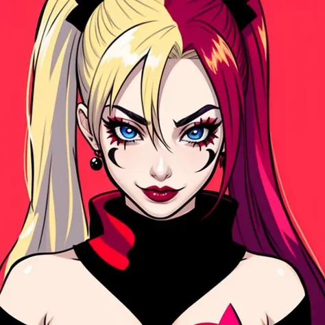 Harley Quinn, from dc comic, anime