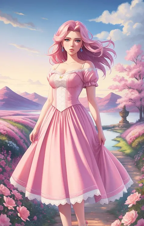 Scarlett Johansson, full body, close up,
serene, dreamlike landscape featuring a mix of Disney and Final Fantasy characters, with a high level of detail and pastel colors for a whimsical feel
art by Shiro Amano
