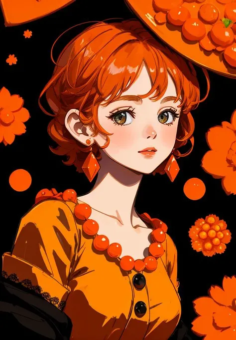 a woman,orange cluster,
<lora:guihuagao128dim-epoch-000008:0.7>