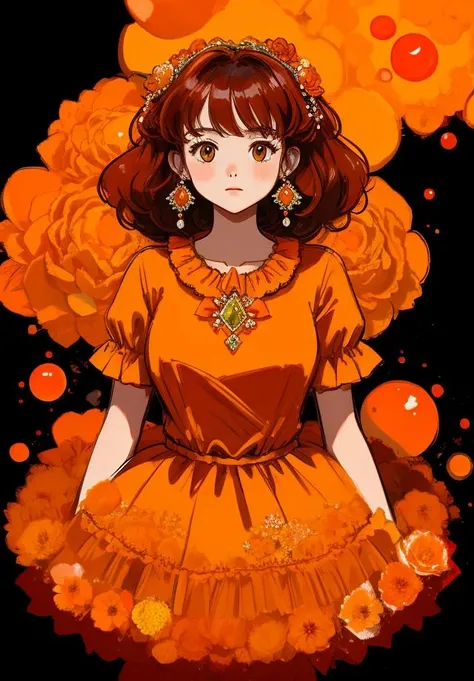 a woman,orange cluster,
<lora:guihuagao128dim-epoch-000008:0.7>