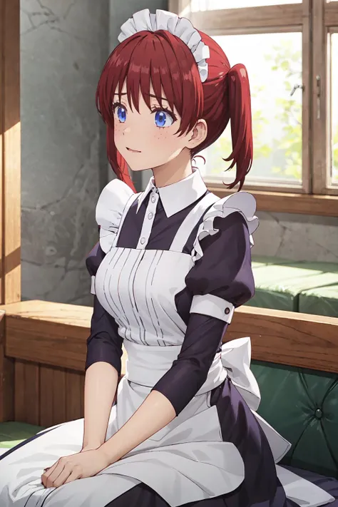 <lora:0005Tannu:1>,annu,maid,housemaid,