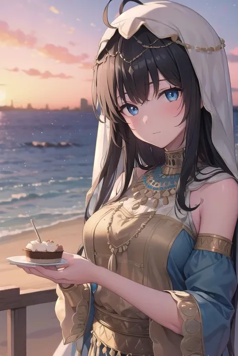 yukinoyukinoshita, <lora:yukinoyukinoshitatest:1>,
yukino yukinoshita, black hair, blue eyes, long hair, ahoge,
BREAK <lora:ArabianClothes-10:1>, (arabian clothes:1.5),
BREAK outdoors, dessert, sand,
BREAK looking at viewer,
BREAK <lyco:GoodHands-beta2:1>, (masterpiece:1.2), best quality, high resolution, unity 8k wallpaper, (illustration:0.8), (beautiful detailed eyes:1.6), extremely detailed face, perfect lighting, extremely detailed CG, (perfect hands, perfect anatomy),