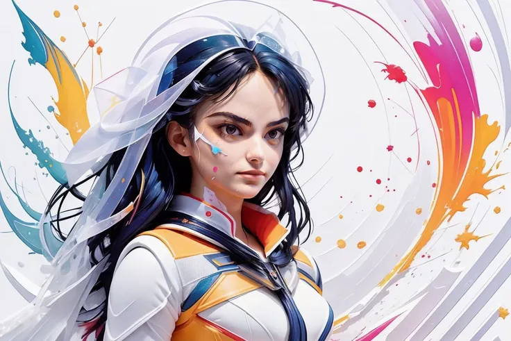 photo of beautiful (((cm3nd3s:1.05))), a woman looking at viewer, (((dramatic))), (((intense))), (((sexy superhero outfit))), (geometry), geometry figures, framing, (((beautiful detailed colorful art:1.4))), (art by Carne Griffiths:1.2), (art by Anato Finnstark:1.2), (magazine cover:1.3), fashionable, vibrant, dynamic, statement, striking, modern, trendy, ((focus)), fashion,<lora:GachaSplash4:1.1> (white background:1.5) [(white background:1.5),::5] <lora:blindbox_v1_mix:1> <lora:impasto:0.5>, (looking at the camera:1.2), (colorful splatter:1.2)