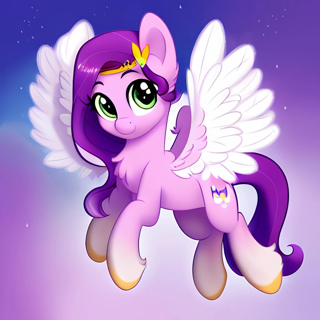 (Derpibooru_p_95), (pipp petals), spread wings, solo, very beautiful, best quality, perfect anatomy, fluffy chest, masterpiece, (safe), cute, <lora:PippPetals:0.9>,