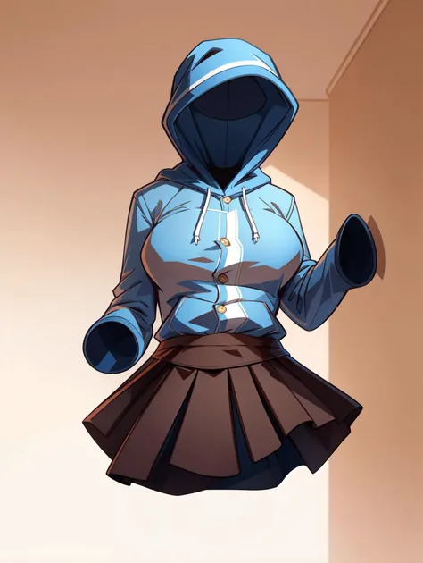1girl, gloves, gradient background, hat, hood up, invisible, large breasts, loafers, omurice, painting of victorian era invisible man, pleated skirt, pocket, shirt, shoes, solo
,high quality, best quality, uhd, detailed image,
<lora:fluffyrock-quality-tags-v4.rc11.5:1> <lora:invisible:1.1>, (flat colors, lineless, cel shading, white countershading:1.2), masterpiece, highres, by haps, Cory Loftis, Yuumei, by braeburned, by Tom Whalen, by Shiitakemeshi, by Pino Daeni, (white background, solo focus, depth of view:1.1)