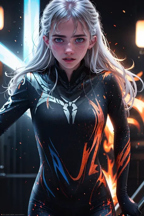 young woman fr3yaallan (art by Brian Wildsmith|Bob Byerley) <lora:Blacklight:0.86> Blacklight, subsurface scattering, ultra hd, 4k, high def, Photorealistic, Hyperrealistic, Hyper detailed, analog style, realistic, masterpiece, best quality, ultra realistic, 8k, Intricate, High Detail, film photography, soft lighting, heavy shadow
