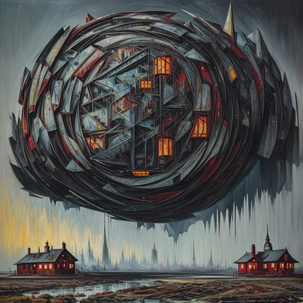 (cottagecore), (geometric:1.2), futurism, impressionist, detailed, majestic, breathtaking, (suggestive:1.3),(depressing:1.3), (cute:1.2), enticing, (irresistible:1.3), disturbing, fascinating, (magnetic:1.2), (black1.3), (crimson:1.2)