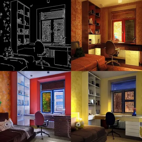 room, a detailed, high-quality, professional image