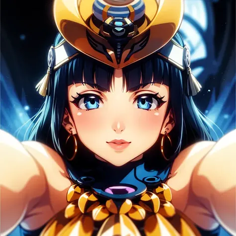 Menace, 1woman, blue eyes, crown, temple, detailed background<lora:MenaceV2-000014:0.9>