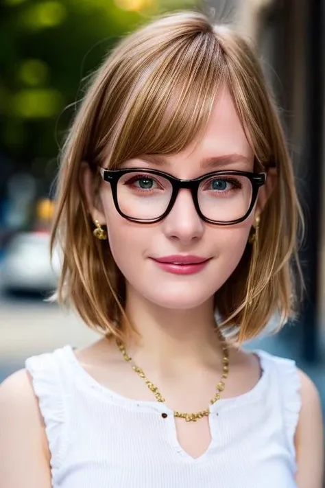 photo of a 18 yo model,blonde hair ,bob cut, wearing business suit, wearing big glasses, standing in the street,makeup,freckles, seductive smile,
best quality, realistic, photorealistic, (intricate details:1.2), (delicate detailed), (cinematic light, best quality Backlights), clear line, sharp focus, realistic face, detailed face
unity 8k wallpaper, ultra high res, (photorealistic:1.4), looking at viewer, <lora:ellaFreyaLora_v10:0.9>