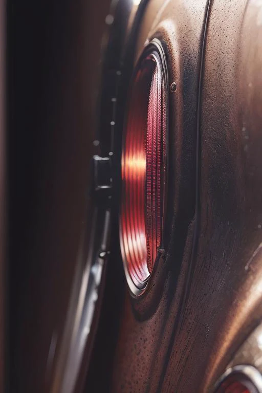 <lora:retroMoto:1>, retroMoto a close up of a car with a red light, (High detail RAW Photo), (masterpiece, photorealistic, heavy shadow, dramatic and cinematic lighting, key light, fill light), sharp focus, film grain, grainy, cinematic, cinematic bloom, depth of field, blurry background