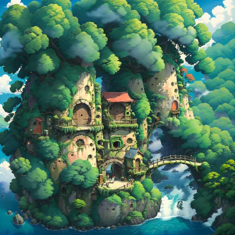 landscape, BoScenes/random-Landscape , reminiscent of Studio Ghibli, unique aesthetics and themes characteristic of anime <lora:xl_more_art-full_v1:0.8>