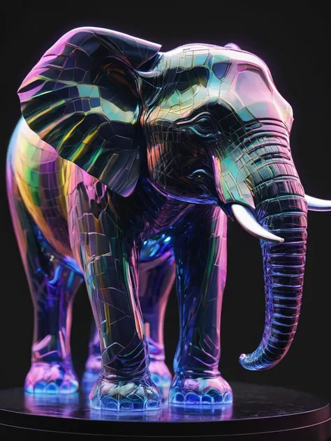 A clear transparent glass statue of a (((Bashe (Chinese) â Elephant-swallowing serpent))). With a rainbow nebula background . Epic dynamic lighting .
=
shiny metal, reflective, psychedelic,
=
((Vivid, HDR, Canon50, 8K, Hyper Realistic, Dramatic, Epic, Dynamic Contrast, Cinematic Lighting)) (((Zoomed Out, Far away Shot)))
=
<lora:glasssculpture_v8:0.6> glasssculpture , translucent, transparent, reflection <lora:juggernautXL_version6Rundiffusion:0.8> <lora:brightprotonukeBPNNo_bpn13:0.8> <lora:leosamAiartSDXL_v10:0.><lora:extremely_detailed:1> <lora:epicphotogasm_amateurreallife:0> <lora:crystalClearXL_ccxl:0.8> <lora:d\EnvyZoomSliderXL01:0.1>, - Generate images with sharp edges and fine details.
- Produce high-resolution images with no blurriness or distortions.
- Create images with clear and well-defined subjects.
- Ensure that the output images have crisp lines and distinct features.
- Generate images with vibrant colors and accurate tones.
- Avoid noise or artifacts in the generated images.
- Focus on producing clear textures and patterns in the images.
- Emphasize clarity and definition in all aspects of the generated images.
- Prioritize the sharpness and clarity of the main subjects in the images.
- Optimize the AI model to produce clear and visually appealing images., By art germ