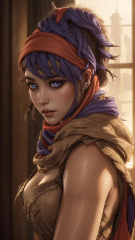 prince2008, (((a woman in a costume with scarf))), (((sharp metal claws glove))), blue eyes, <lora:prince2008:0.7>, 8k, Unreal Engine 5, octane render, by seunghee lee, Jang Tae-Hwan, Chocofing R, seungho lee, smooth soft skin, big dreamy eyes, beautiful intricate colored hair, symmetrical, anime wide eyes, soft lighting, concept art, digital painting, detailed face,