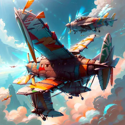 <lora:ZuluPunkAI:.9> ZuluPunkAI aircraft, flying