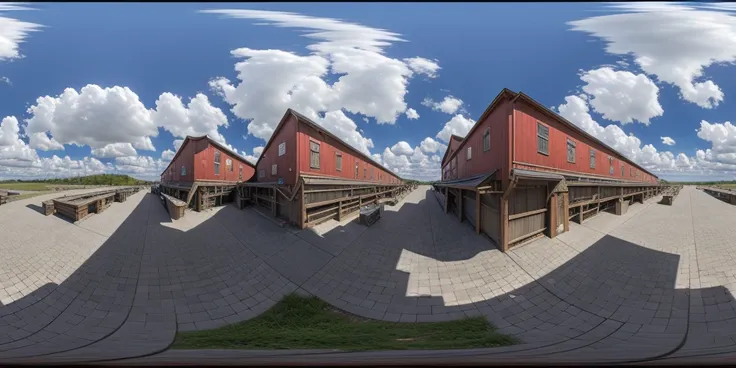 a 360 equirectangular panorama <lora:EQP_project-000006:1> ,,
standing before a large mill,
highly detailed, smooth, sharp focus ,sharp details,
(masterpiece:1.2), best quality, (realistic, photorealistic:1.5),Unreal Engine 5, 8K, art by artgerm and greg rutkowski and alphonse mucha,,