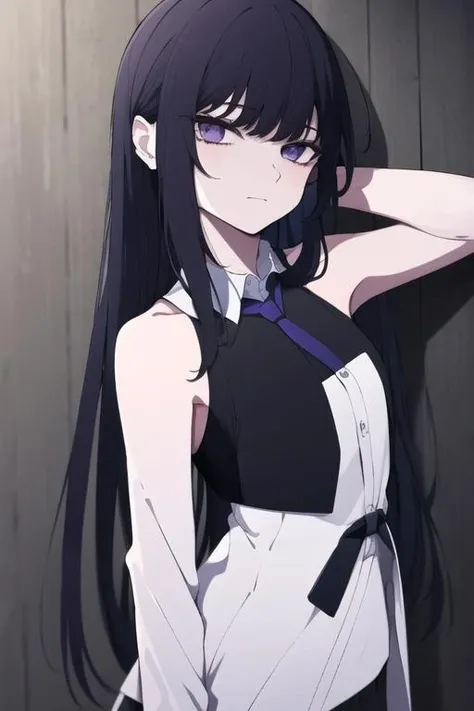<lora:Ado:1:1:lbw=INALL>, Ado, blue eyes, black hair, suit, white shirt, black pants, expressionless, necktie, flower on tie, looking at viewer,
standing, upper body, small breasts, <lora:Orihara_style_lora:1>
BREAK
(high quality:1.1), (high resolution:1.1), 4k, (simple background, grey background,:1.2),, <lora:takinainoue:1> , inoue takina, long hair, bangs, black hair, (purple eyes:1.2), against wall, arm up, armpits,
standing, small breasts, (upper body:1.1), bare shoulders, breasts, sleeveless, sleeveless shirt, smile,
(high quality:1.1), (high resolution:1.1), 4k, 1girl, detailed background, (day, outdoors,:1.2)<lora:NoiseOffset_v2:1.0>