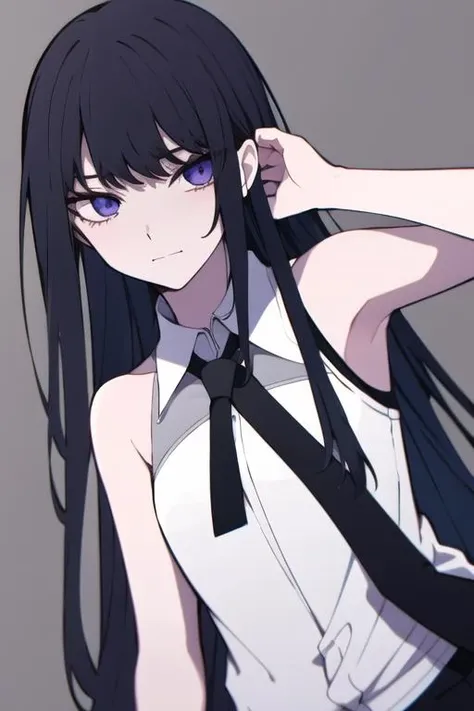 <lora:Ado:1:1:lbw=INS>, Ado, blue eyes, black hair, suit, white shirt, black pants, expressionless, necktie, flower on tie, looking at viewer,
standing, upper body, small breasts, <lora:Orihara_style_lora:1>
BREAK
(high quality:1.1), (high resolution:1.1), 4k, (simple background, grey background,:1.2),, <lora:takinainoue:1> , inoue takina, long hair, bangs, black hair, (purple eyes:1.2), against wall, arm up, armpits,
standing, small breasts, (upper body:1.1), bare shoulders, breasts, sleeveless, sleeveless shirt, smile,
 (high quality:1.1), (high resolution:1.1), 4k, 1girl, detailed background, (day, outdoors,:1.2)<lora:NoiseOffset_v2:1.0>