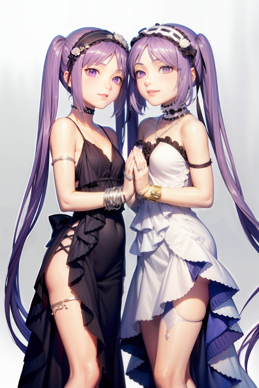 [realistic+anime] euryale x stheno in 1 pic (fate) 尤瑞艾莉 x 斯忒诺 双人同图 （fgo） v1.0