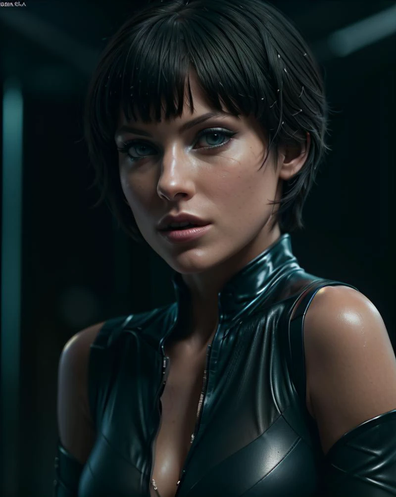 ((a Quorra poses seductively)), the girl poses seductively, 1girl, a TRON movie, 80s, fashion, neon lights, (perfect quality), beautiful face, face details, intricate details, ((partially unzipped top)), partially revealing body, revealing clothes, (tight clothes), ((sharp focus)), intricate details, 4k, 2k, sexy, a masterpiece, face details, intricate details, photorealistic, nsfw, beautiful body, perfect body, masterpiece, best quality, HDR, 4k, high-definition, Intricate Details, cinematic, face details, smooth, sharp focus, negative_hand, daylight, soft light, <lora:add-detail-xl:1> <lora:Quorra:0.5> <lora:cameltoe view:0.6>
