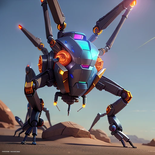 Sci-fi, robot spider, 3d object, high quality, super detail, 3d object, high quality, super detailed, 4k, concept art