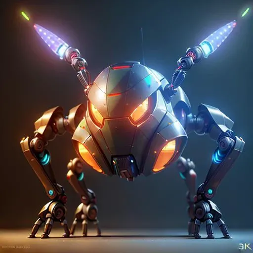 Sci-fi,  robot spider, 3d object, high quality, super detail,  3d object, high quality, super detailed, 4k, concept art