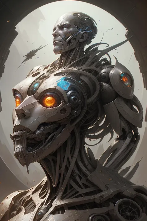 war between man and machine, hyper-realistic environment, Epic concept art war between man and machine, cosmic horror painting, elegant intricate digital painting artstation concept art by mark brooks and brad kunkle detailed war between man and machine, dark fantasy, intricate, elegant, highly detailed, digital painting, artstation, concept art, smooth, sharp focus, illustration, art by artgerm and greg rutkowski and alphonse mucha war between man and machine,!girl,!cocept art, detailed, volumetric, vibrant color scheme, rule of thirds, super detailed, 8k