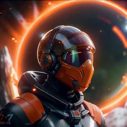 rear angle, Highly detailed RAW color Photo, Rear Angle, Full Body, of (female space soldier, wearing orange and white space suit, helmet, tined face shield, rebreather), outdoors, (looking up at advanced alien structure, on alien planet), (sci-fi), (mountains:1.1), (lush green vegetation), (two moons in sky:0.8), (highly detailed, hyperdetailed, intricate), ((DAY TIME)), (lens flare:0.7), (bloom:0.7), particle effects, raytracing, cinematic lighting, shallow depth of field, photographed on a Sony a9 II, 50mm wide angle lens, sharp focus, cinematic film still from Gravity 2013, from behind, <lora:abstractor_yiu_v10:0.5>