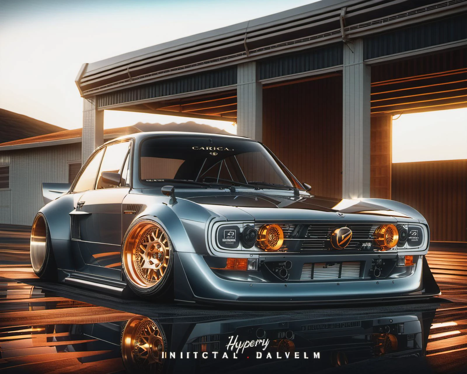 (intricate details:1.2), (photorealistic), (masterpiece), (photography), cinematic lighting, (hyperrealistic:1.2),
car, ground vehicle, motor vehicle, ,,, (stance wheels)
<lora:Drone_Cars_XL:1>